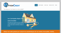 Desktop Screenshot of optioncredit.fr