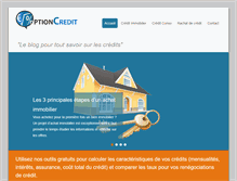 Tablet Screenshot of optioncredit.fr